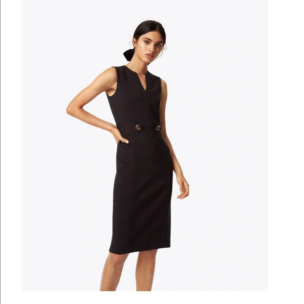 NWT $398 Tory Burch Wool Briana Dress in Black